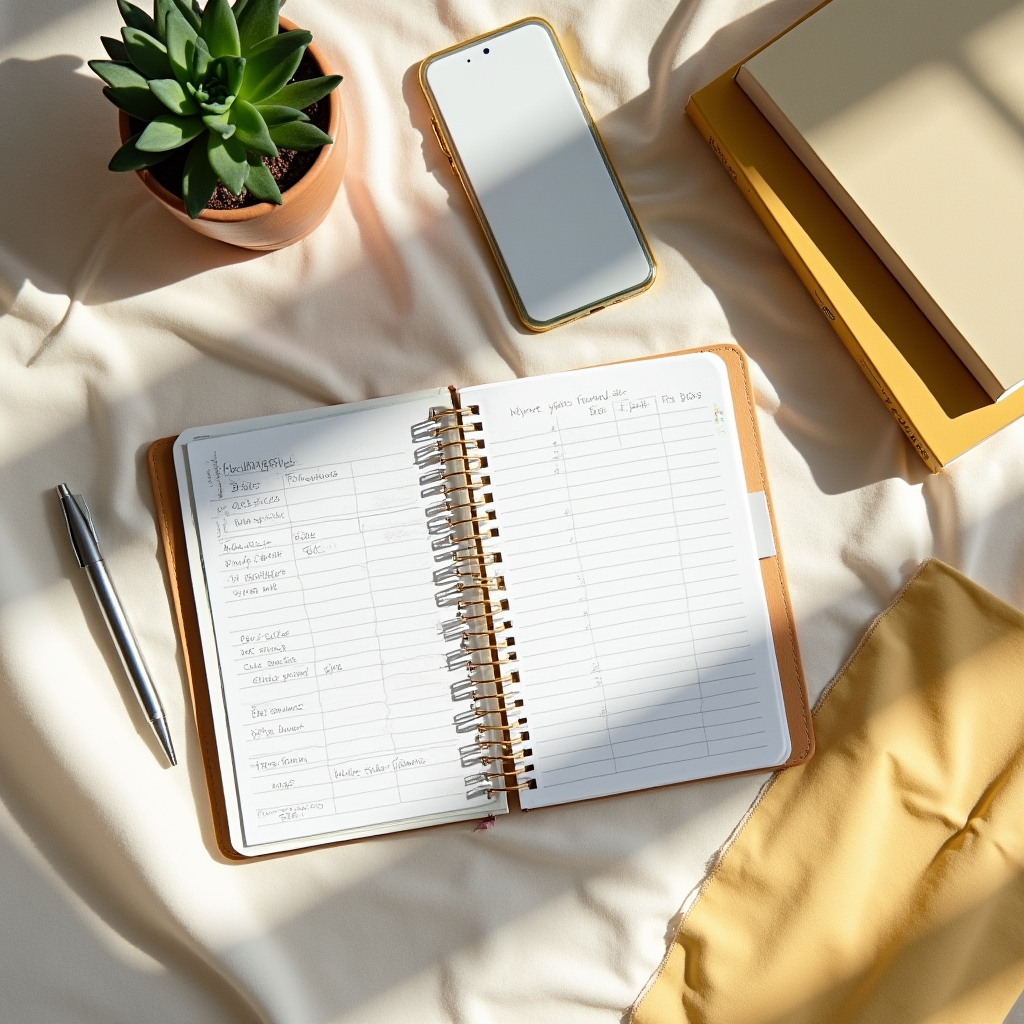 Planificarea bugetului personal cu notebook și calculator